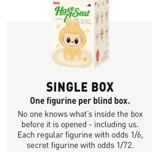 Have A Seat Labubu Vinyal Plush Pendant